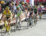 Frank Schleck pendant la dix-huiti�me �tape du Tour de France 2011